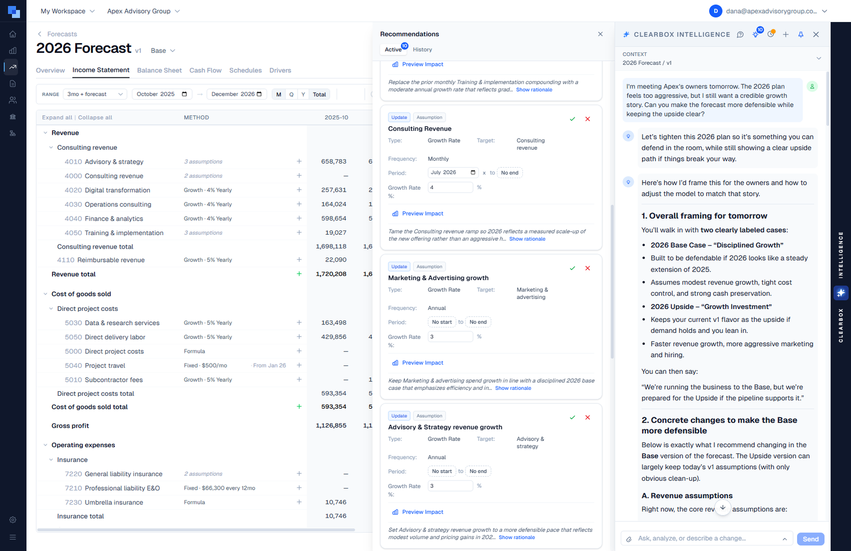 ClearBox FPA Forecast Generation