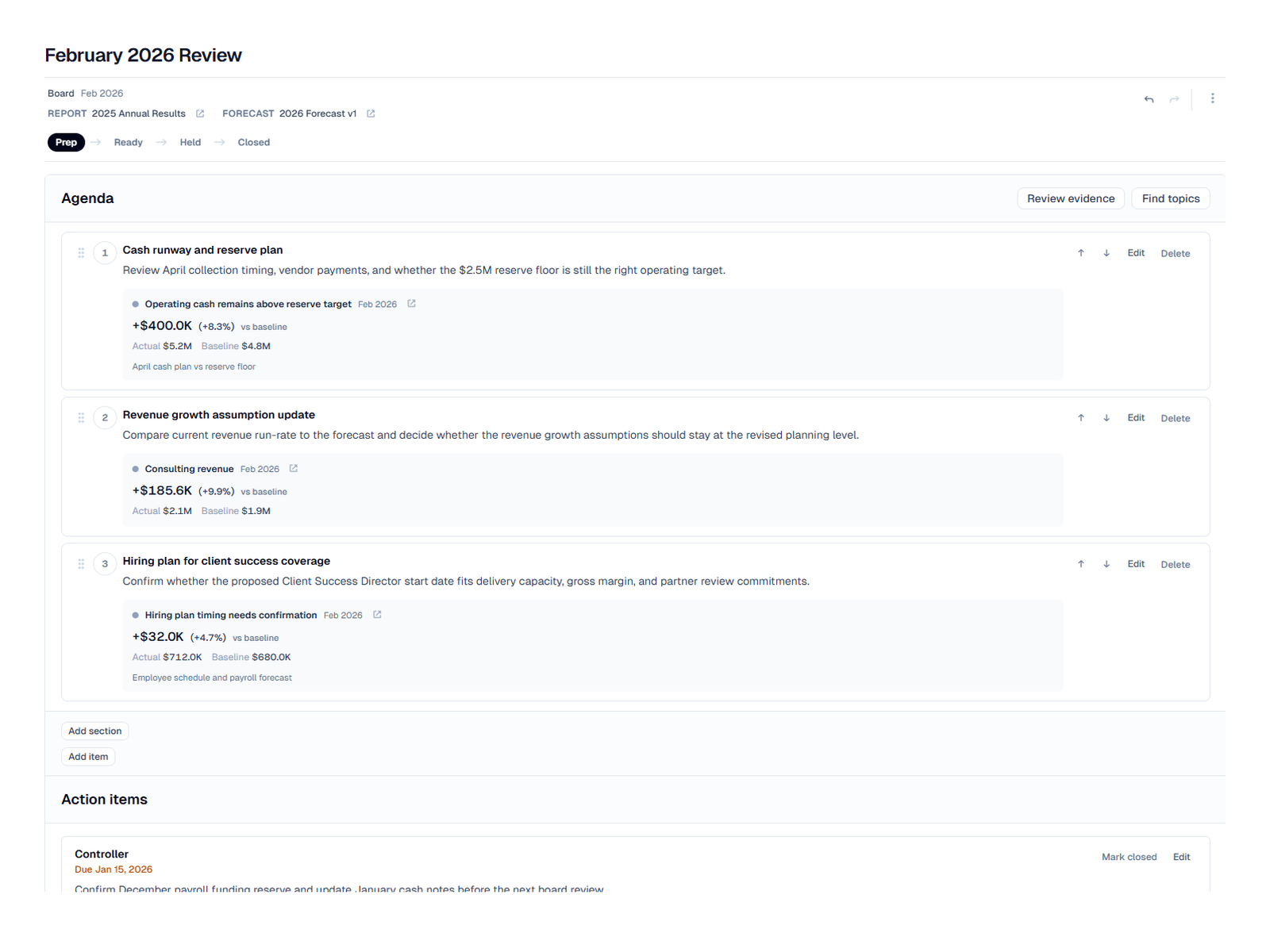 ClearBox FPA Meeting Prep agenda and evidence